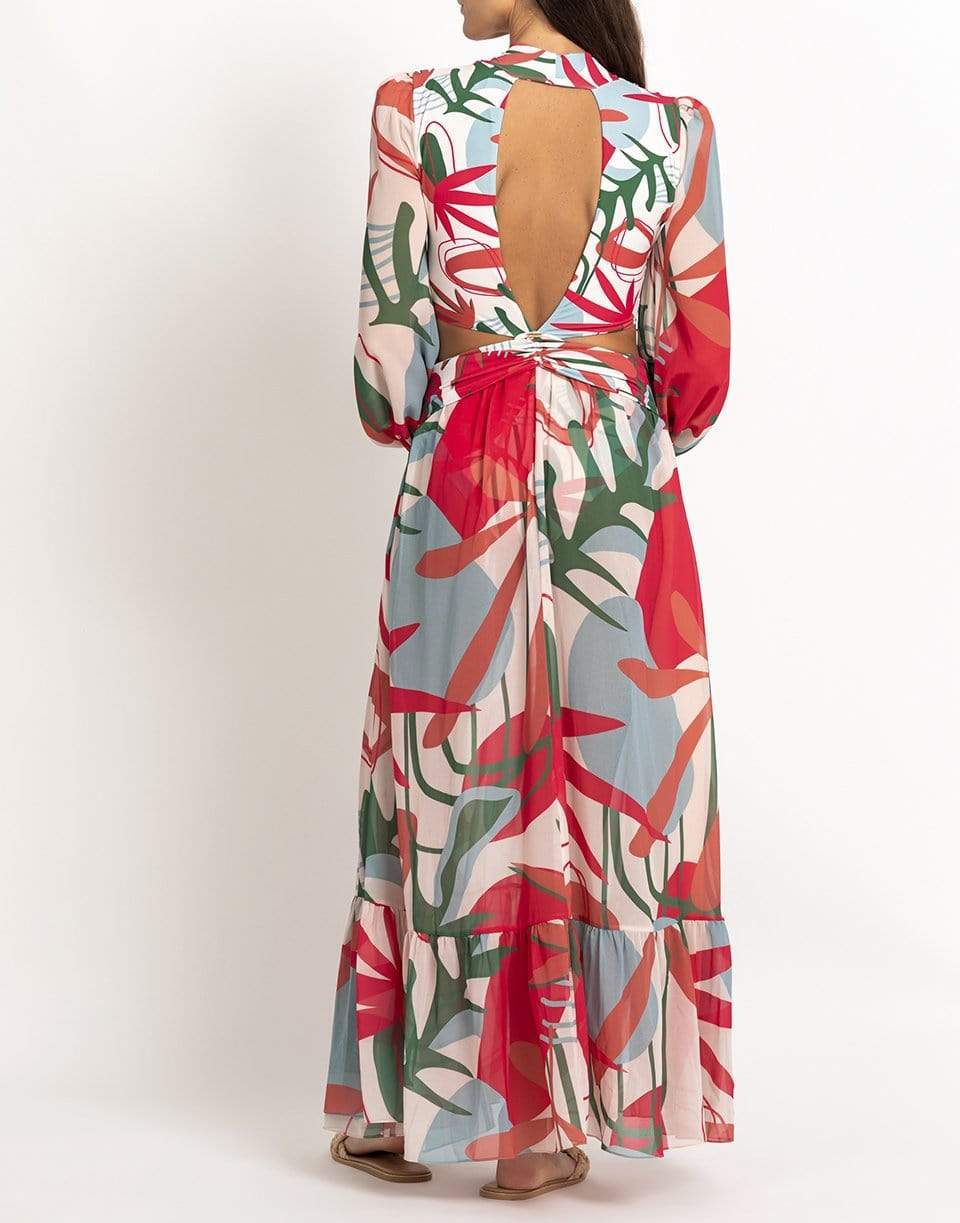 PATBO-Tarsila Plunge Maxi Dress-