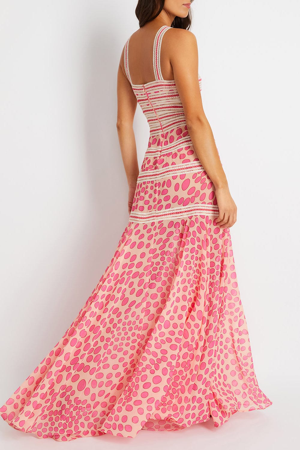 PATBO-Bossa Jute Trim Maxi Dress-