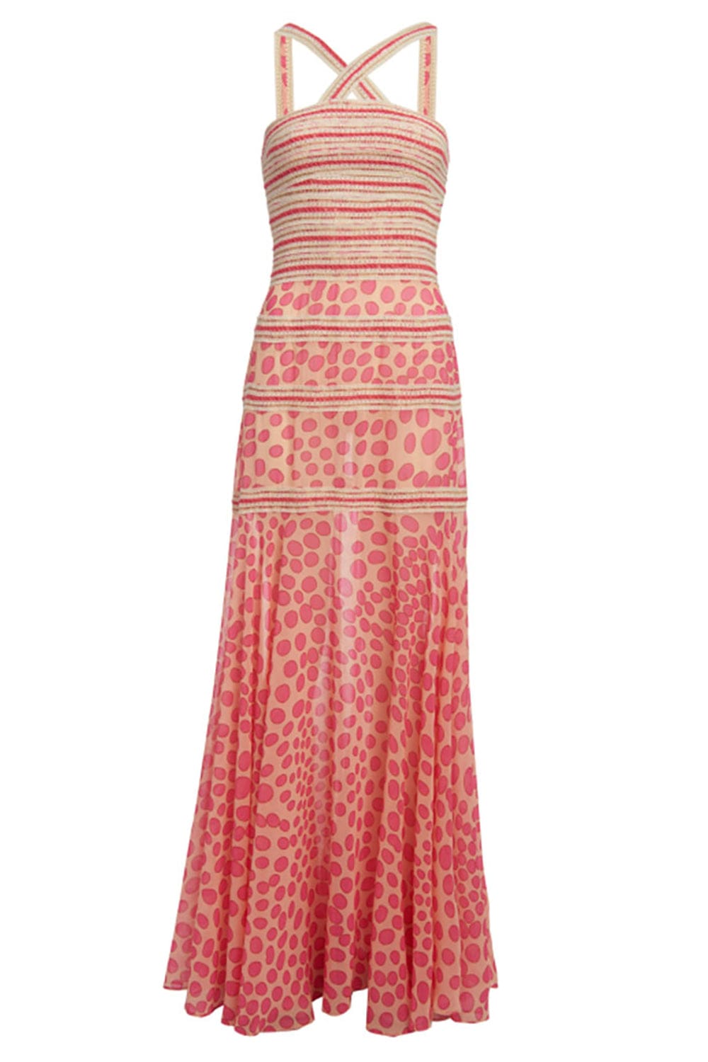 PATBO-Bossa Jute Trim Maxi Dress-