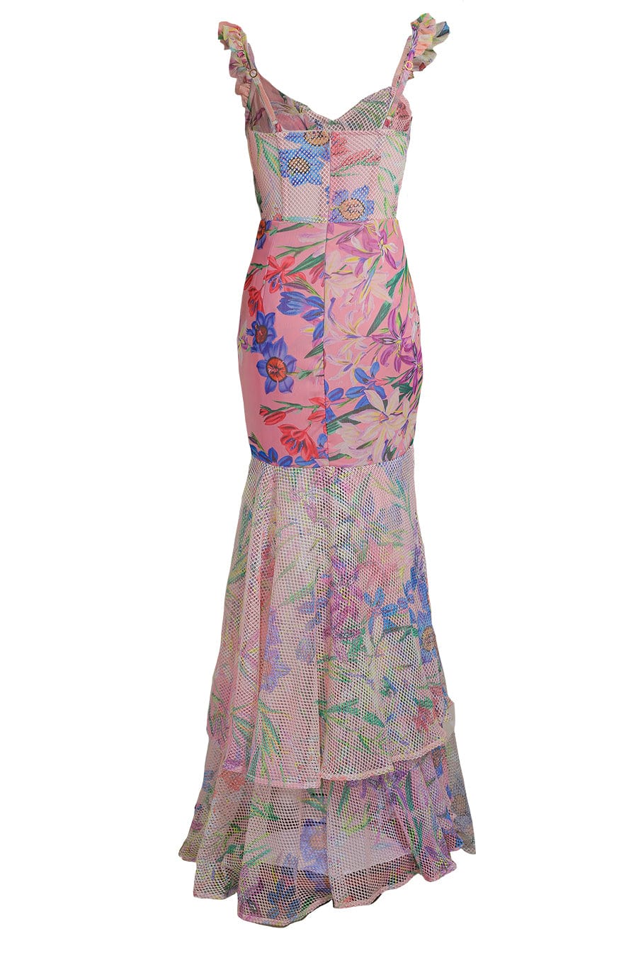 PATBO-Iris Lace Bustier Maxi Dress-