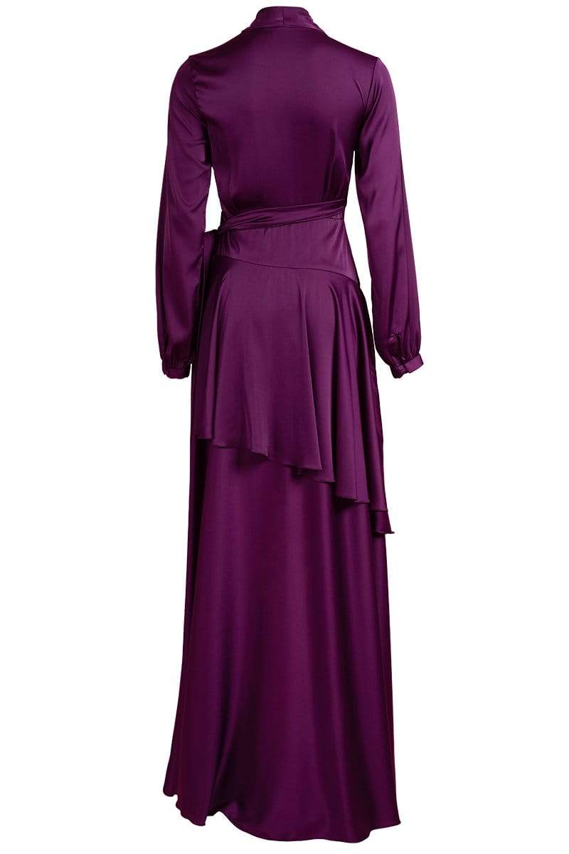 PATBO-Hi Low Maxi Wrap Dress-