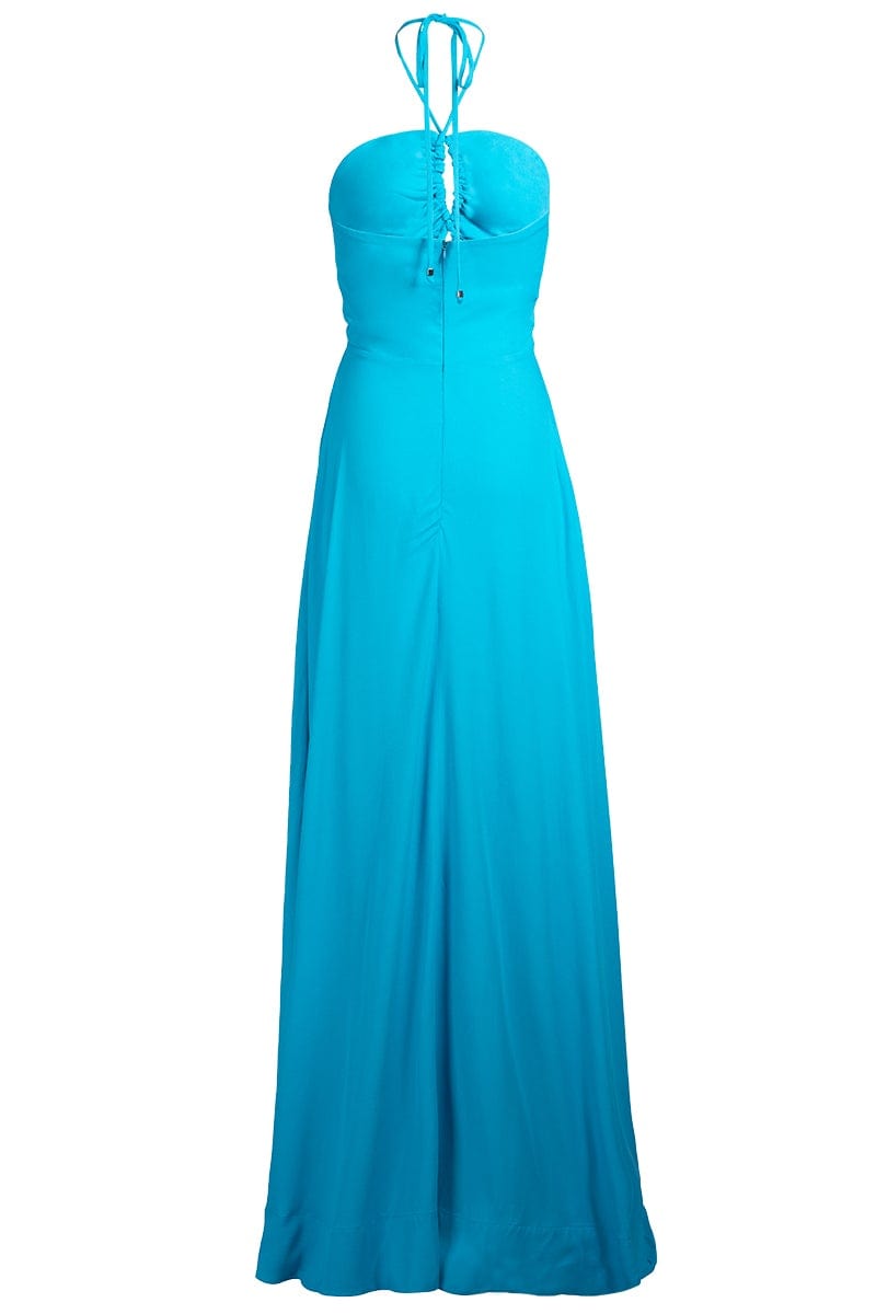 PATBO-Lace Up Maxi Dress-