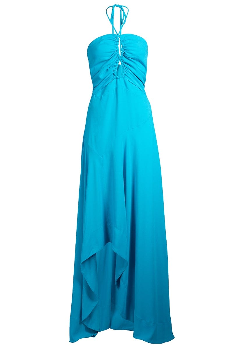 PATBO-Lace Up Maxi Dress-