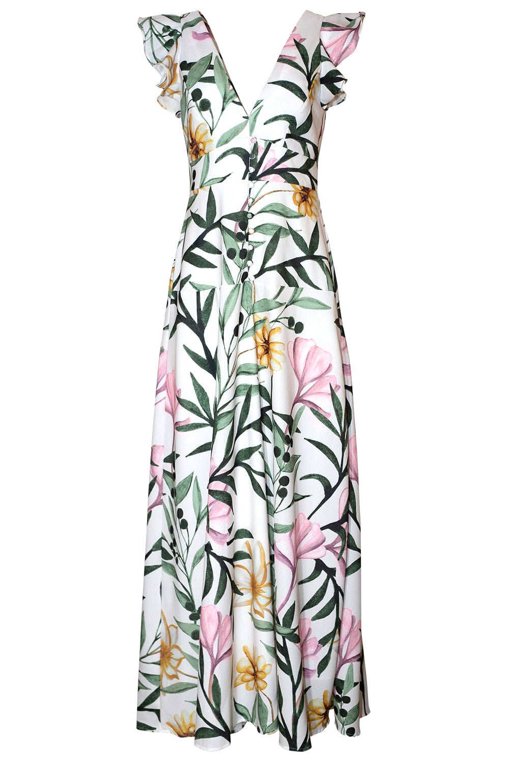 PATBO-Jasmine VNeck Maxi Dress-