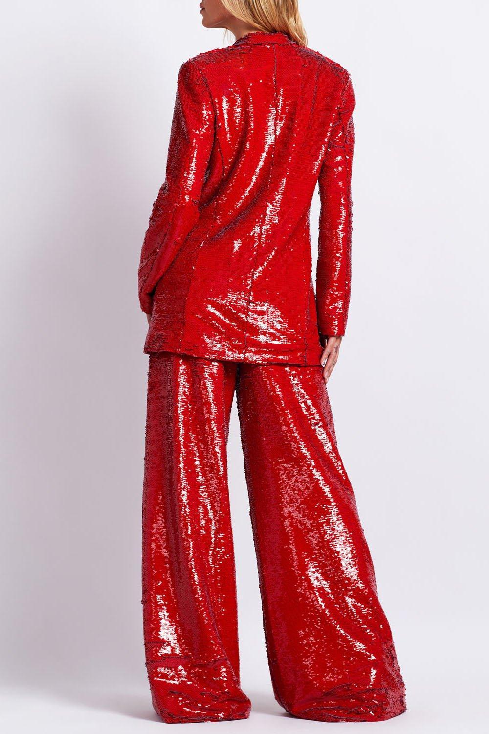 PATBO-Sequin Belted Blazer-