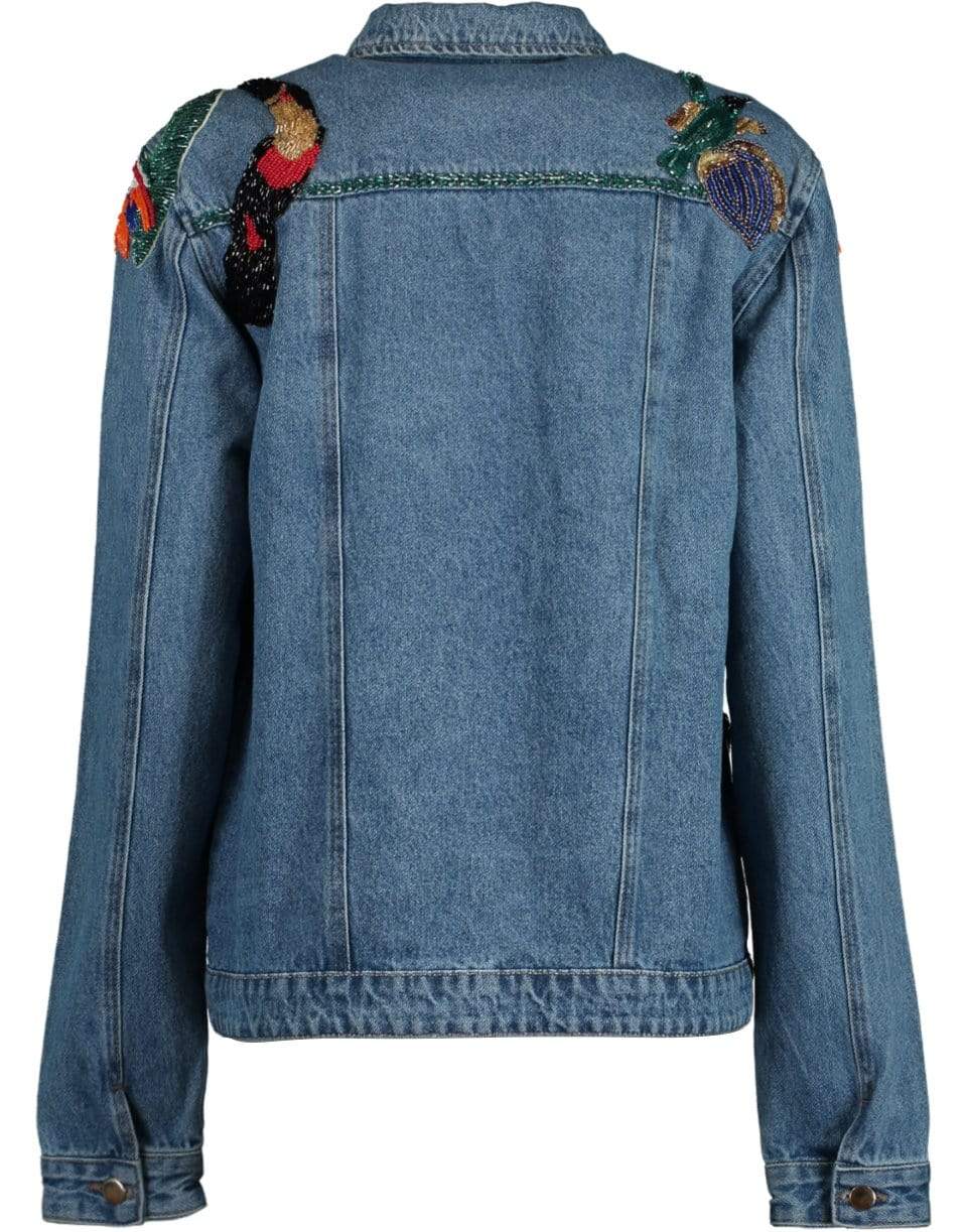 PATBO-Embroidered Denim Jacket-