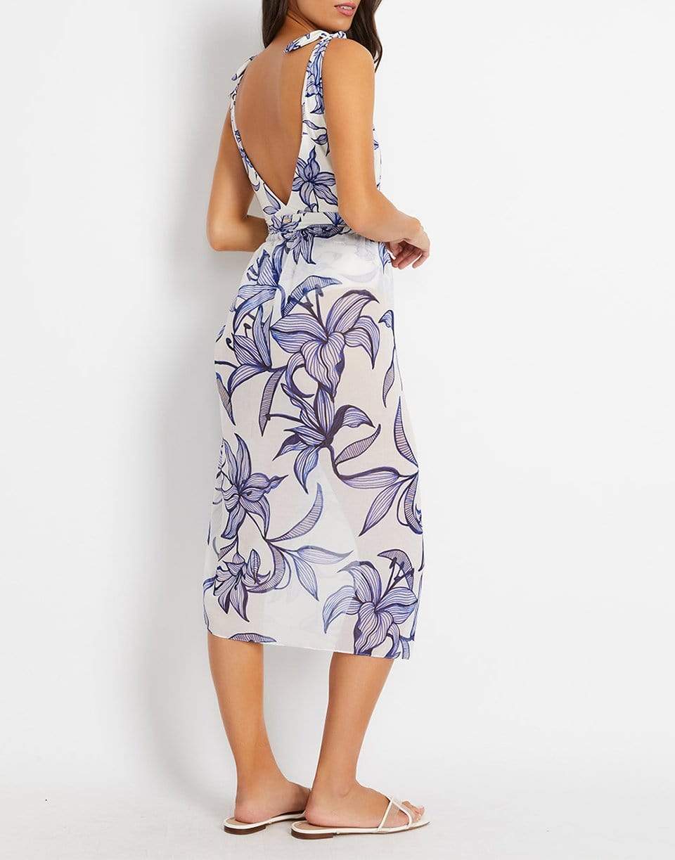PATBO-Stargazer Print Pareo-WHITE