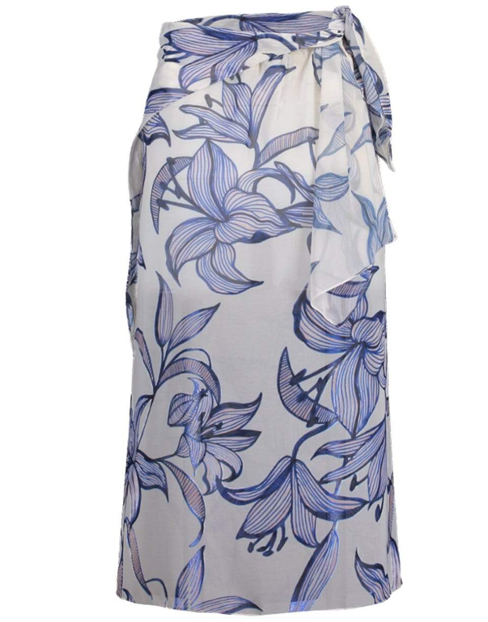 PATBO-Stargazer Print Pareo-WHITE