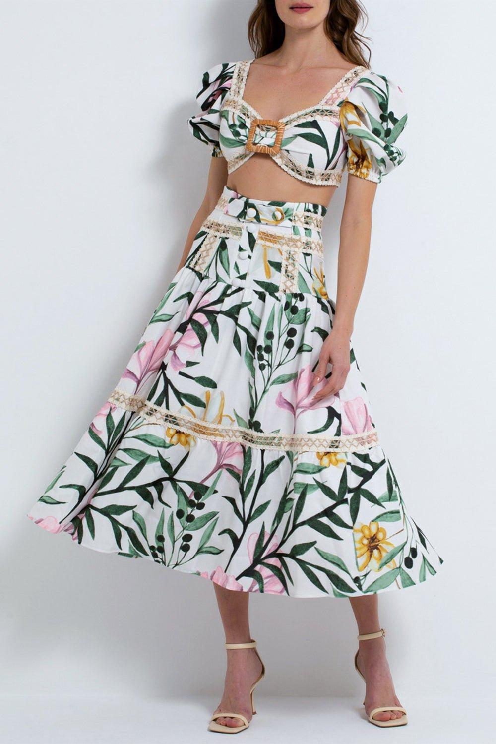PATBO-Trim Midi Skirt-