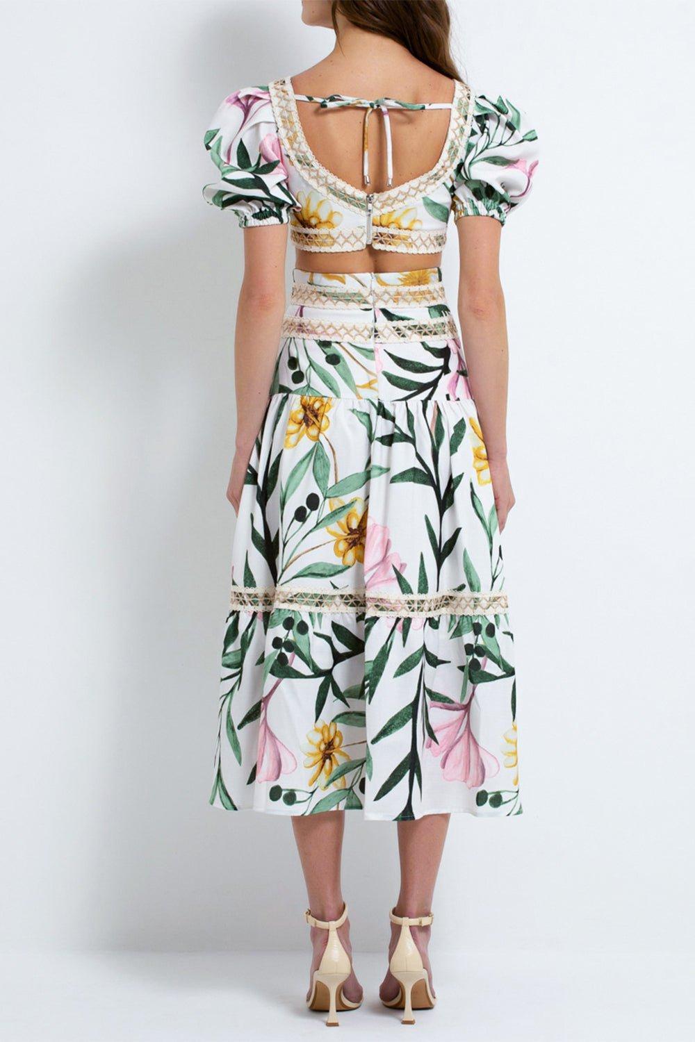 PATBO-Trim Midi Skirt-