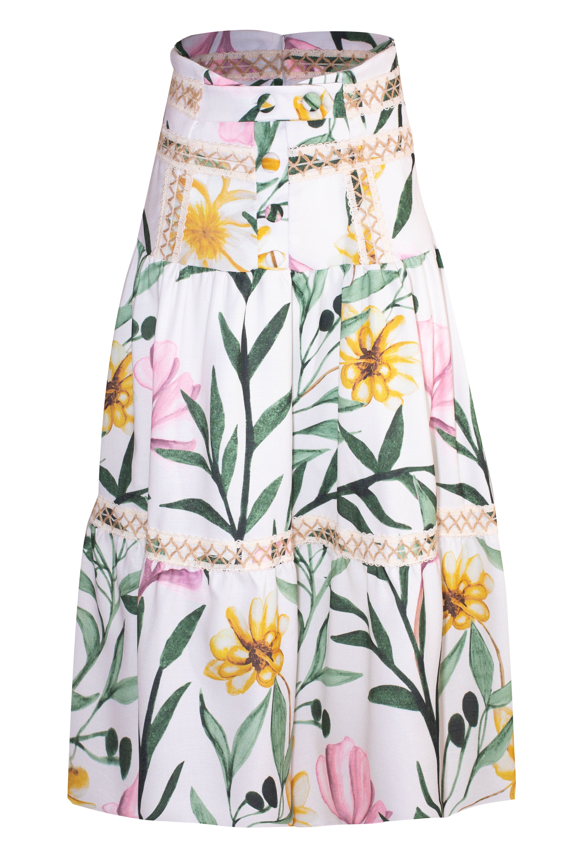 PATBO-Trim Midi Skirt-