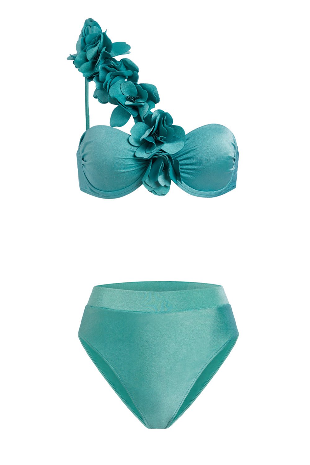 PATBO-Flower Applique Bikini Set-