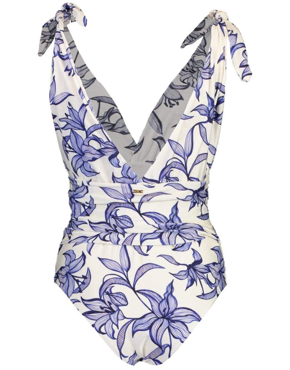 PATBO-Stargazer Plunge Belted Swimsuit-