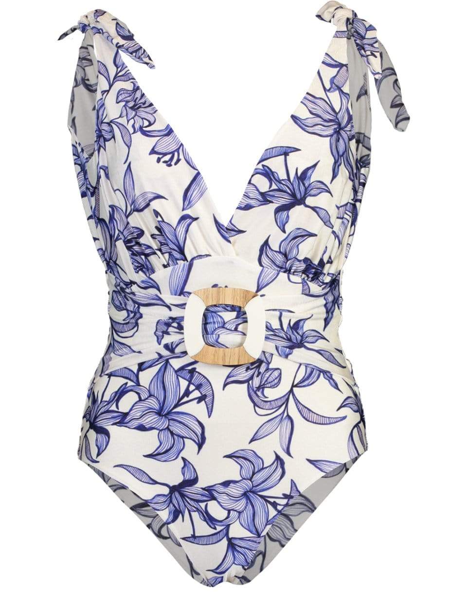 PATBO-Stargazer Plunge Belted Swimsuit-