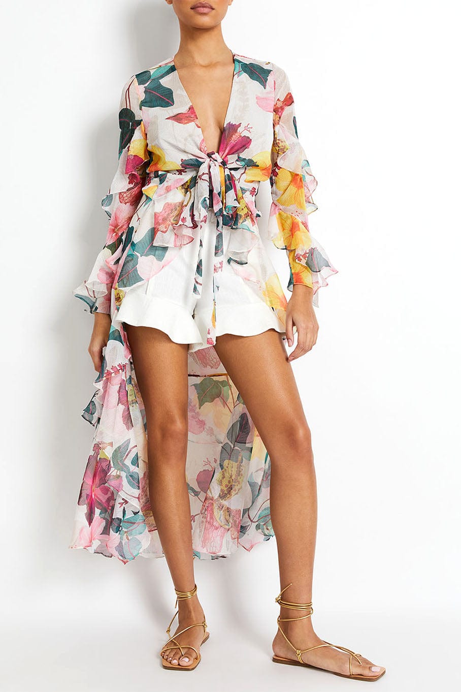 PATBO-Hibiscus Hi Lo Top-