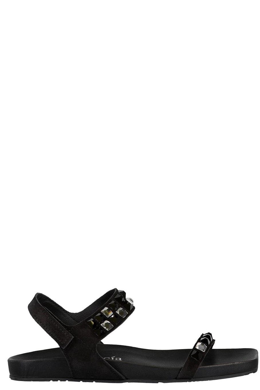 PEDRO GARCIA-Black Caya Flat Gemstone Sandals-
