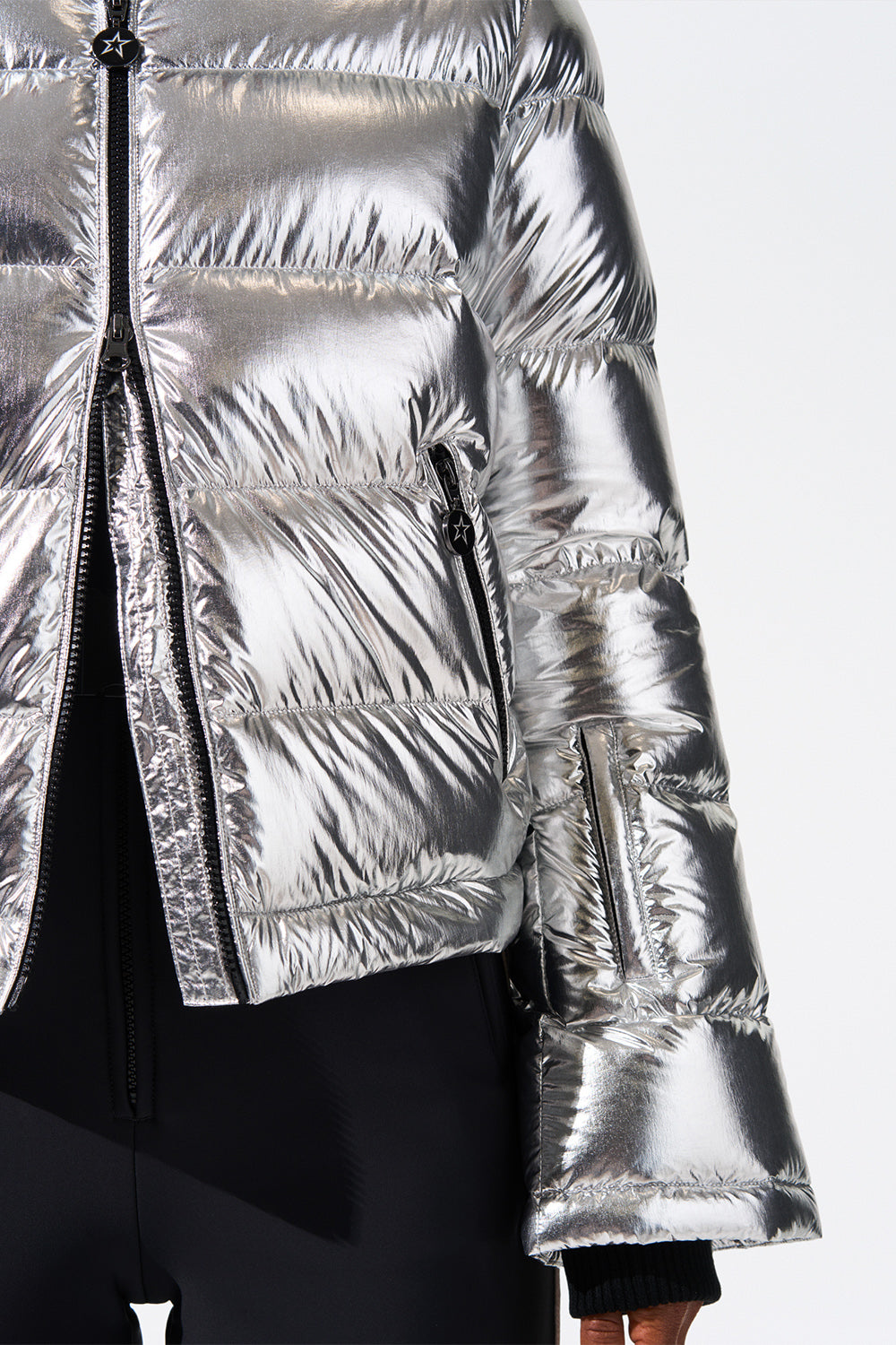 PERFECT MOMENT-Polar Flare Ski Jacket II - Silver Foil-