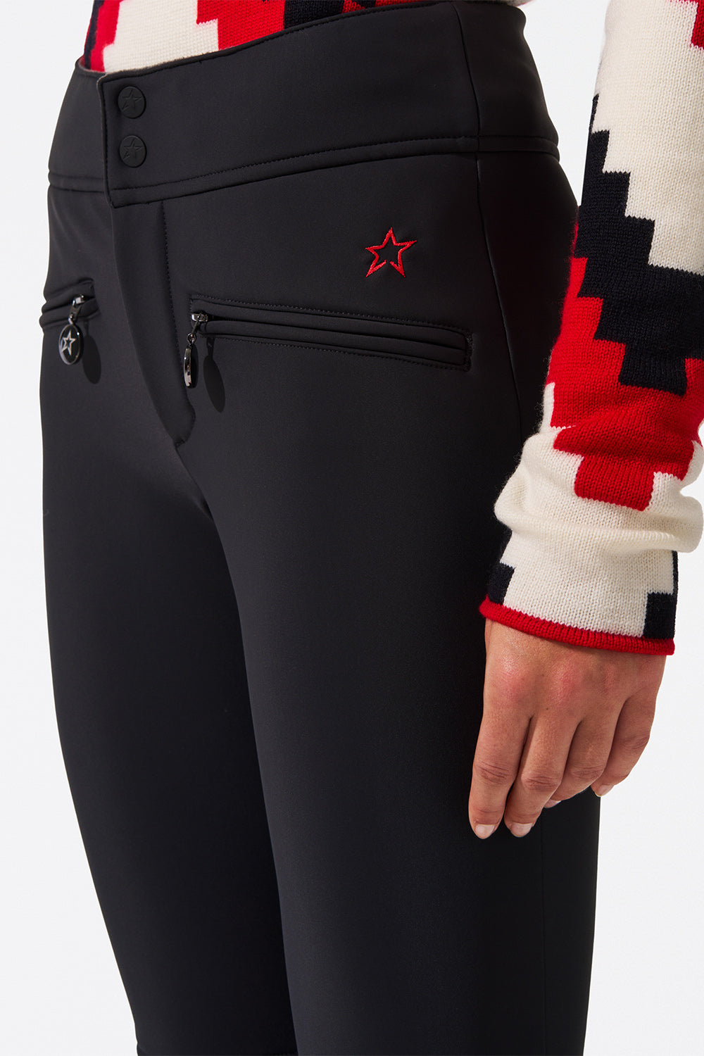 PERFECT MOMENT-Aurora Flare Ski Pant - Black-