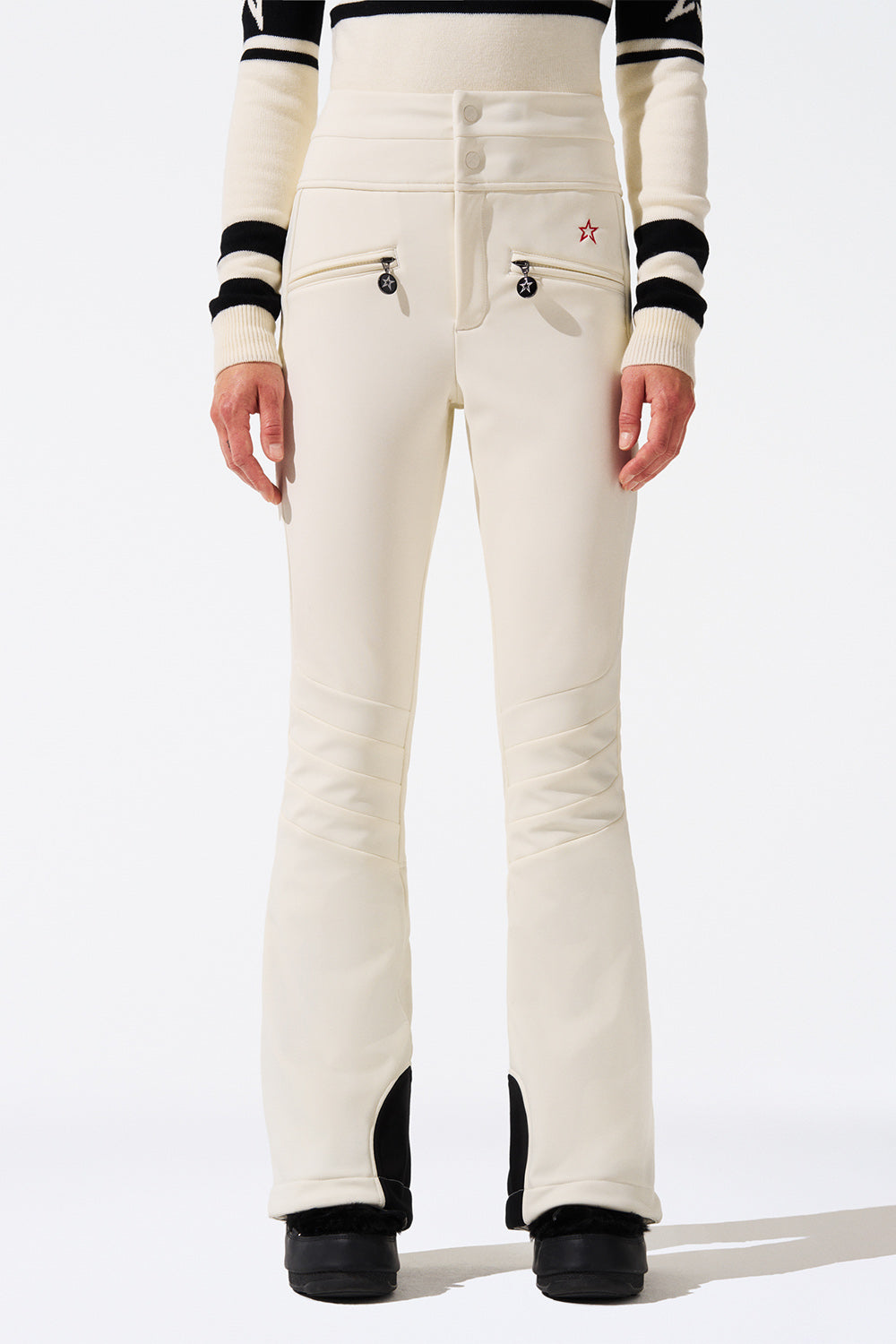 PERFECT MOMENT-Aurora Flare Ski Pant - Snow White-