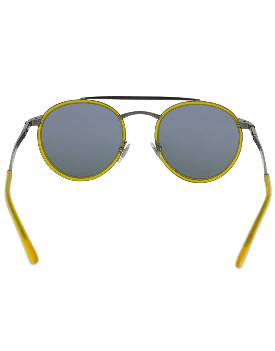 PERSOL-Steel Men's Sunglasses-GUN/BLUE