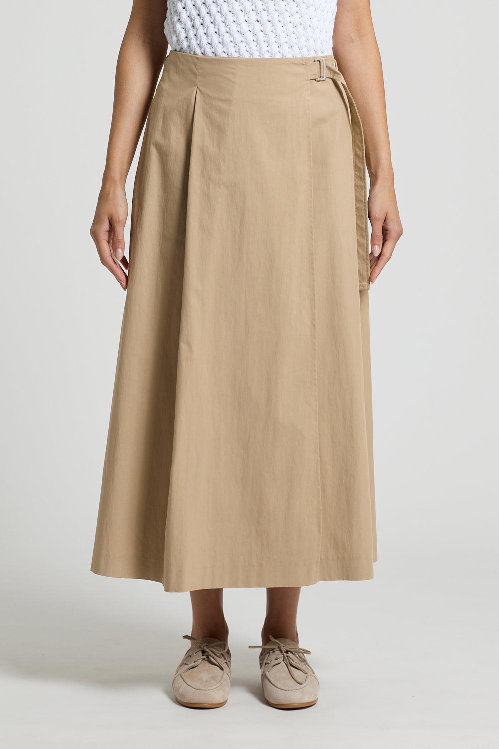 Wrap Around Midi Skirt-BROWN-38-CLOTHINGSKIRTMIDI-PESERICO