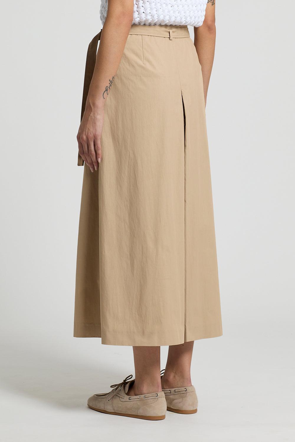 Wrap Around Midi Skirt-BROWN-38-CLOTHINGSKIRTMIDI-PESERICO
