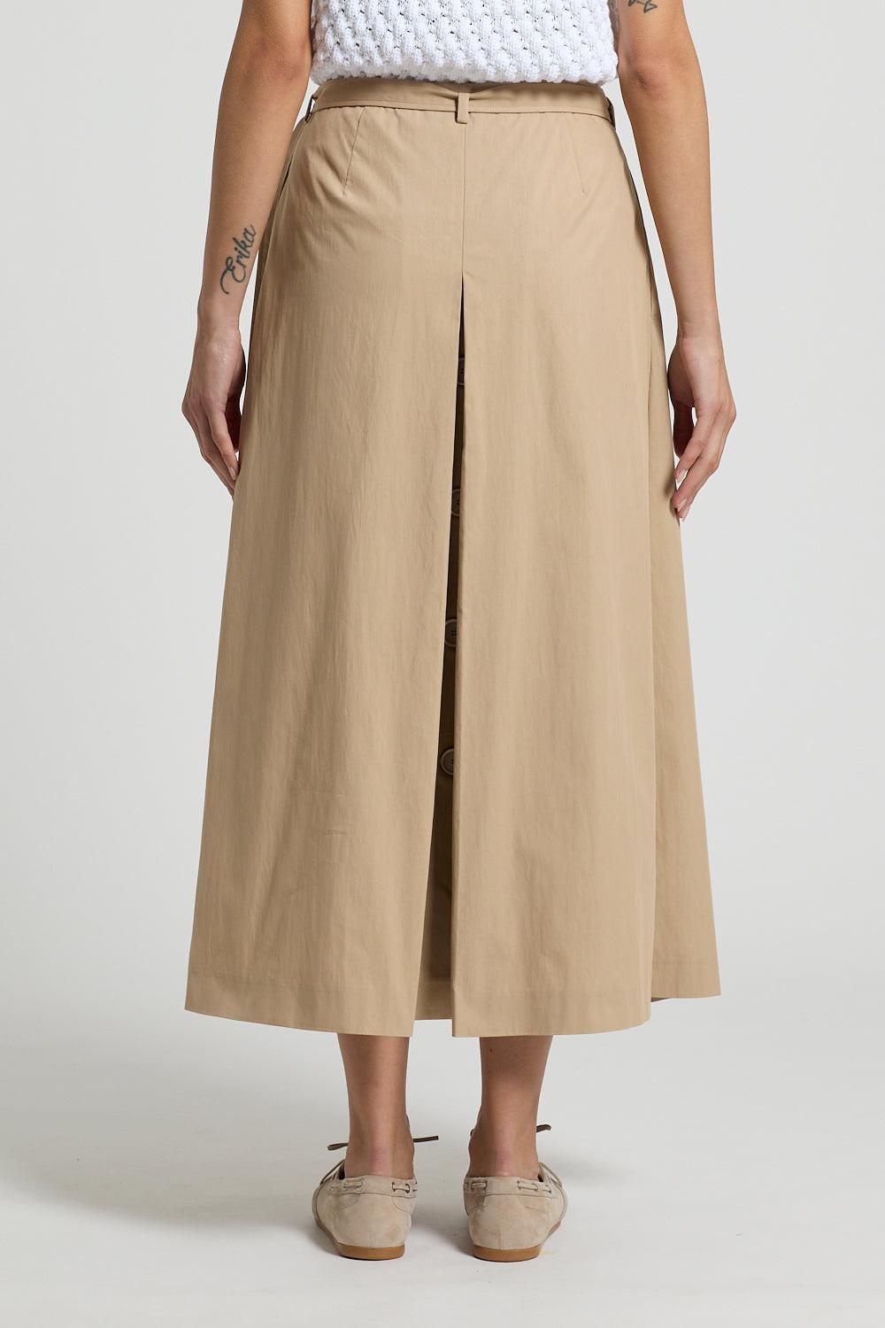 Wrap Around Midi Skirt-BROWN-38-CLOTHINGSKIRTMIDI-PESERICO