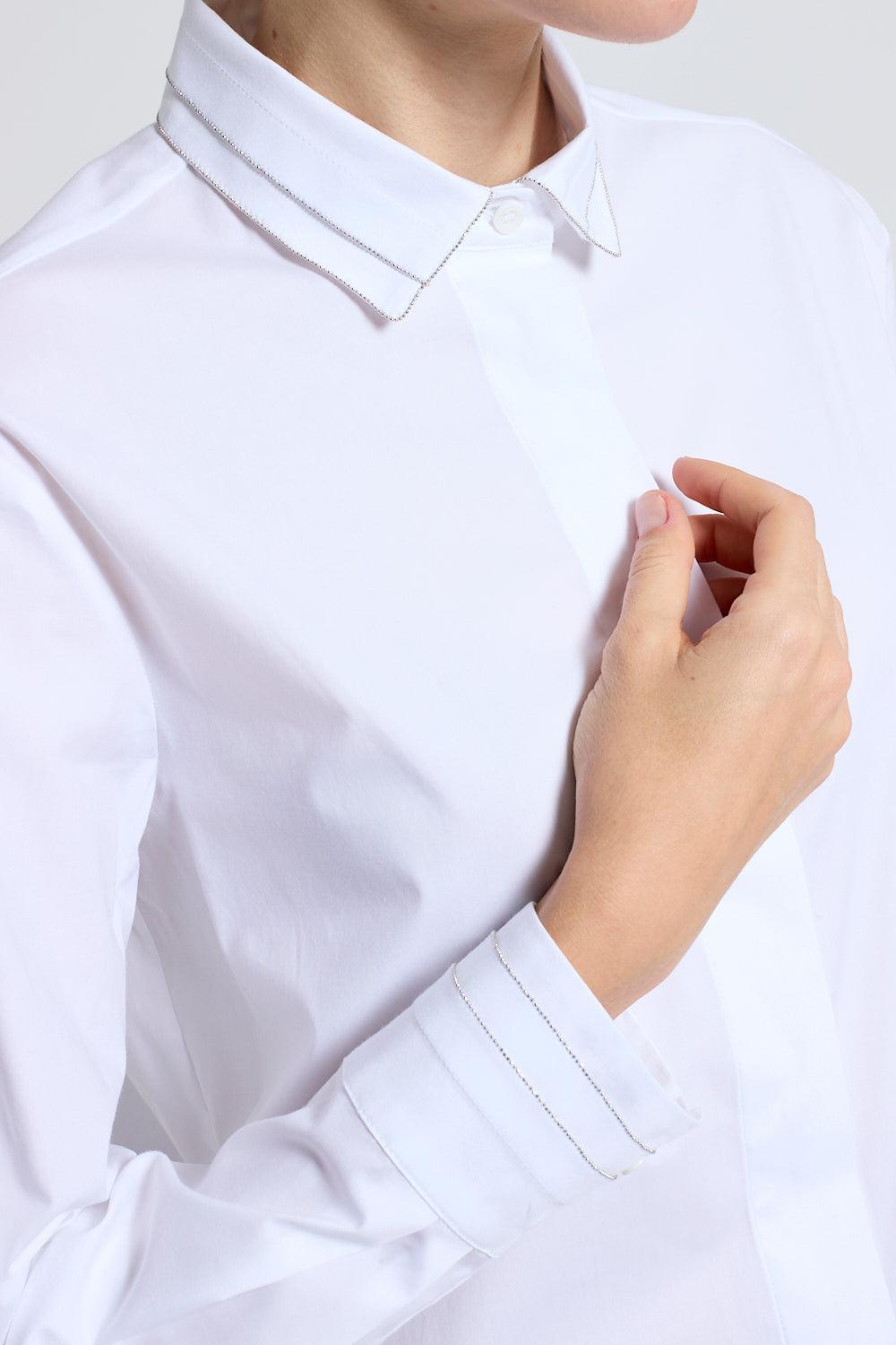 Long Sleeve Pleated Shirt-NAT WHT-38-CLOTHINGTOPBLOUSE-PESERICO