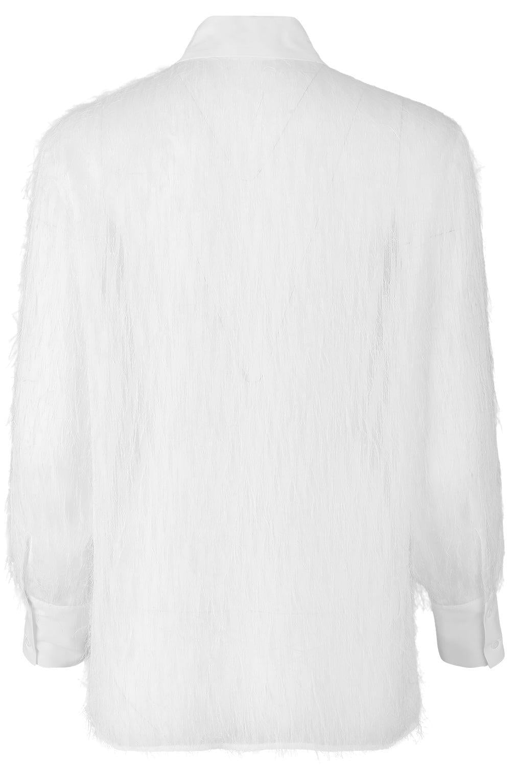 Fringe Collared Blouse-WHITE-40-CLOTHINGTOPBLOUSE-PESERICO