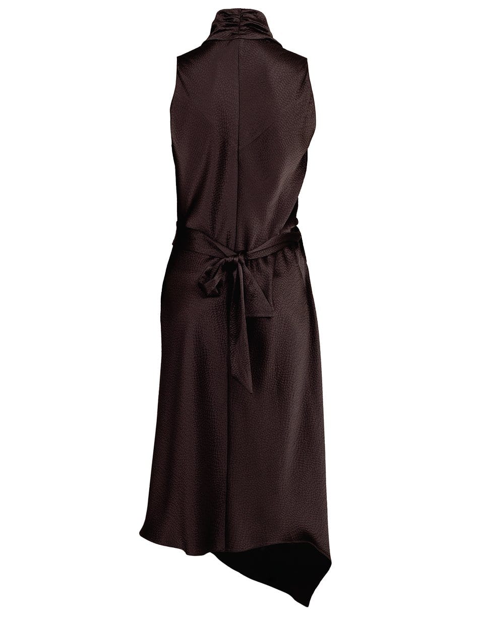 PETER COHEN-Silk Victor Dress-CHARCOAL