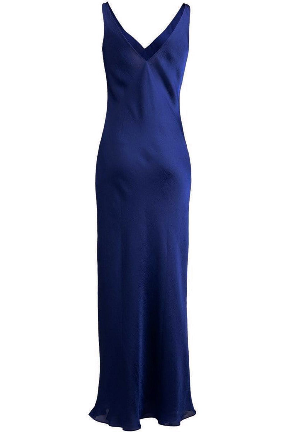 PETER COHEN-Low Back Maxi Dress - Lapis Blue-