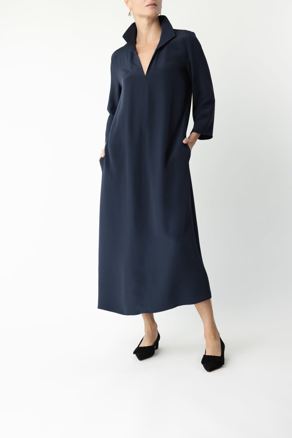 PETER COHEN-Sherang Dress - Navy-