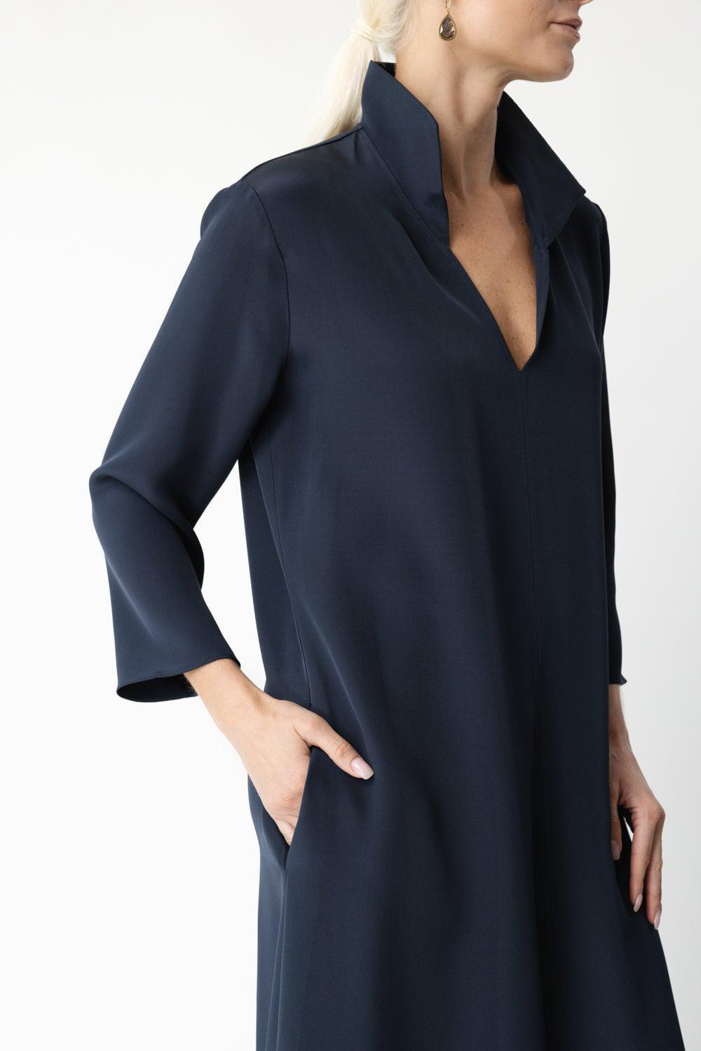 PETER COHEN-Sherang Dress - Navy-
