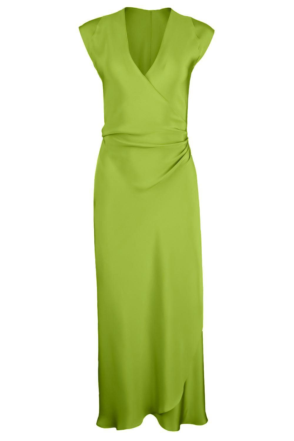  Sleeveless Sign Dress - Green Apple-GREEN-P-CLOTHINGDRESSCOCKTAIL-PETER COHEN 