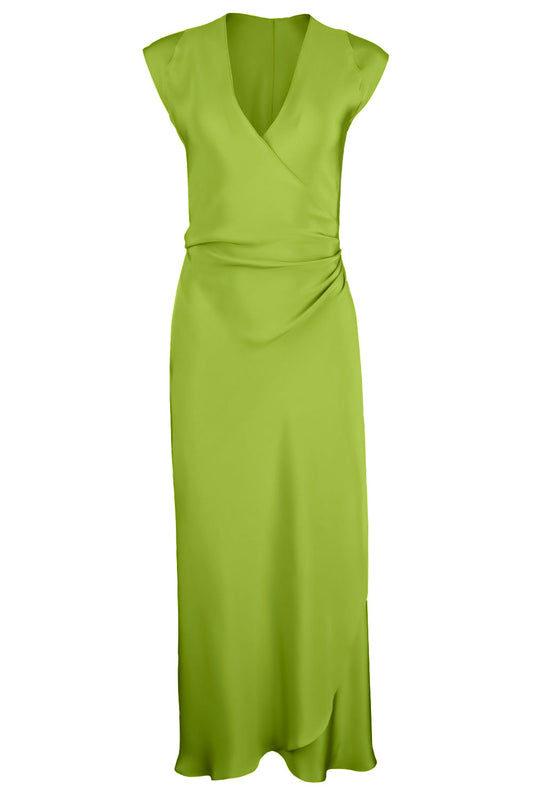 Sleeveless Sign Dress - Green Apple-GREEN-P-CLOTHINGDRESSCOCKTAIL-PETER COHEN