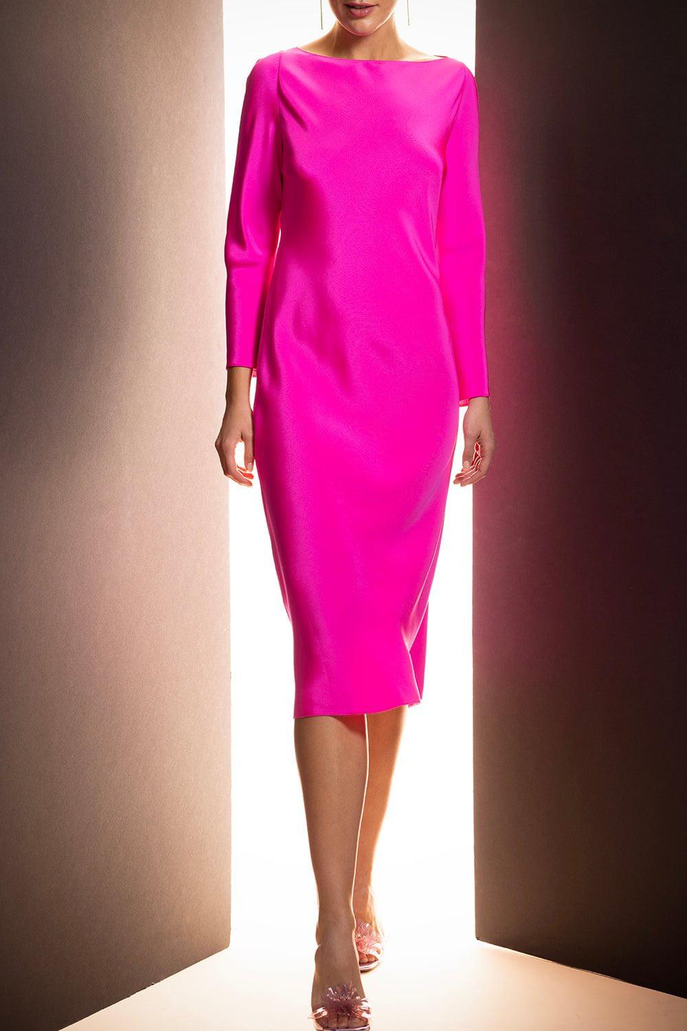 PETER COHEN-Par Tunic Dress-HOT PINK