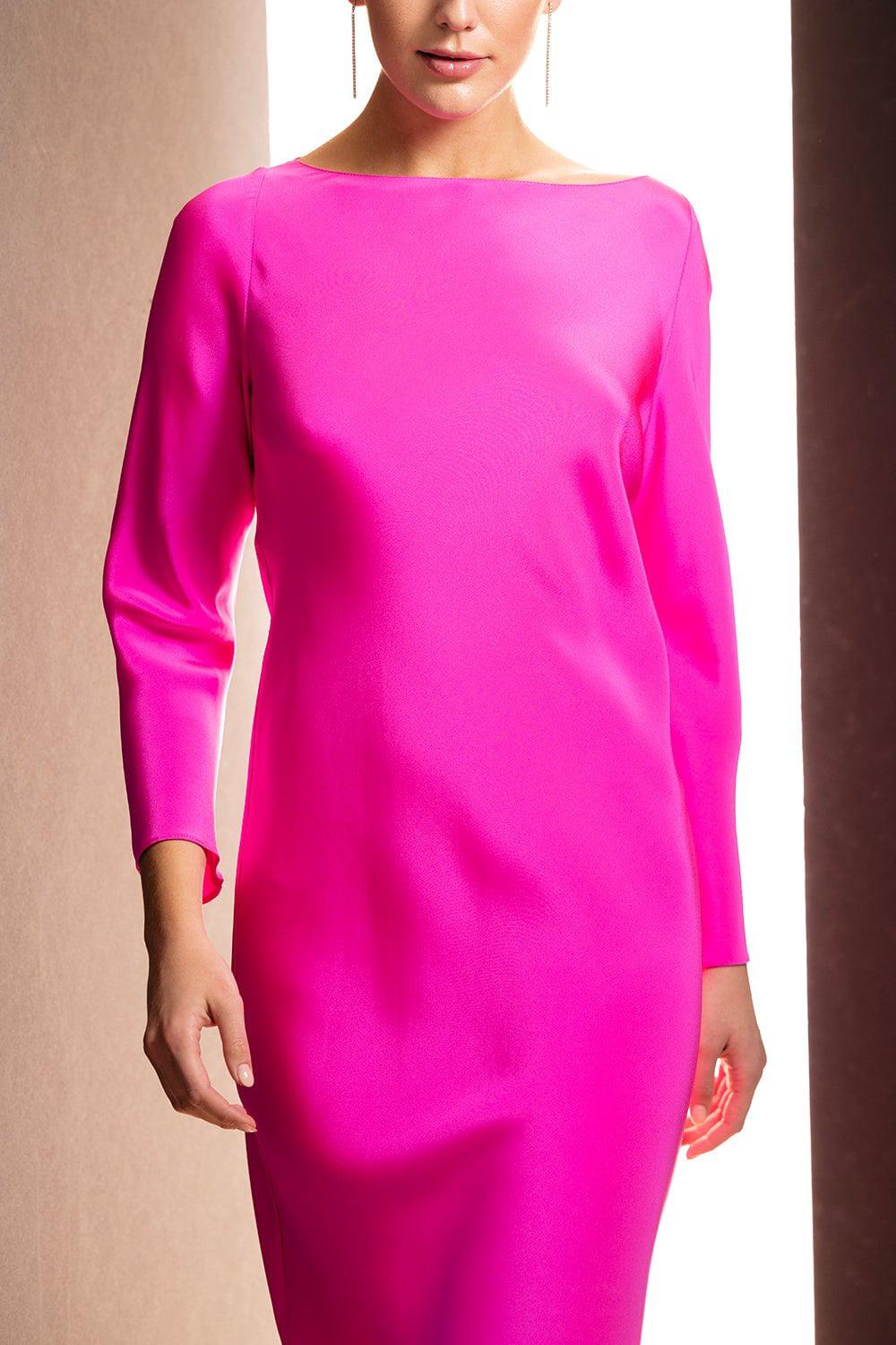 PETER COHEN-Par Tunic Dress-HOT PINK