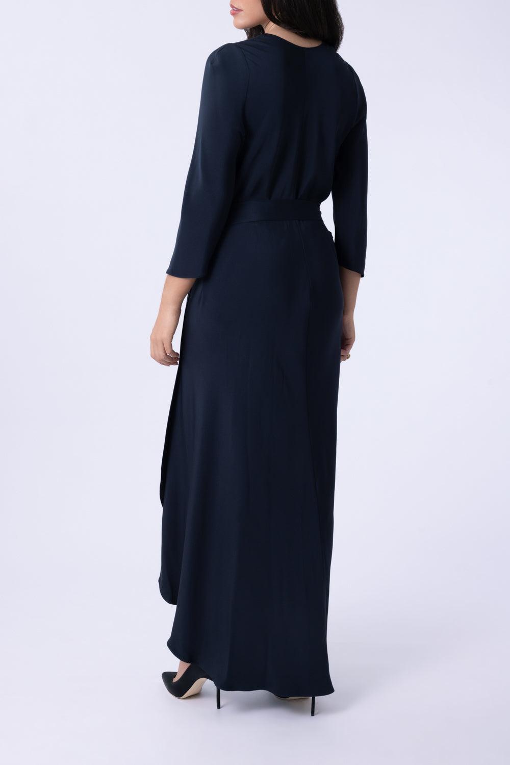 Sleevesign Dress - Navy-BLUE-L-CLOTHINGDRESSEVENING-PETER COHEN