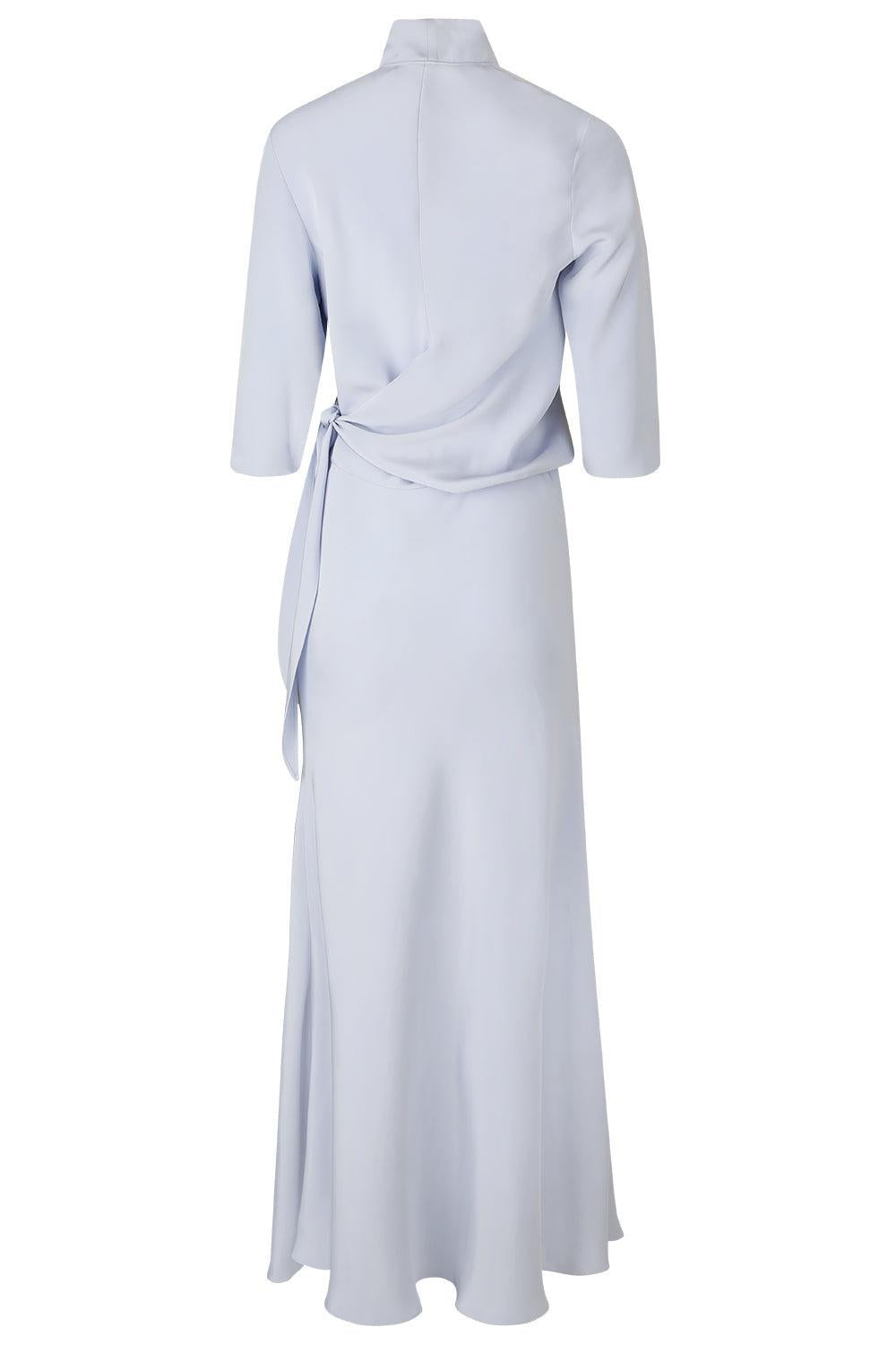 Blouse Maxi Dress - Chambray-BLUE-P-CLOTHINGDRESSGOWN-PETER COHEN