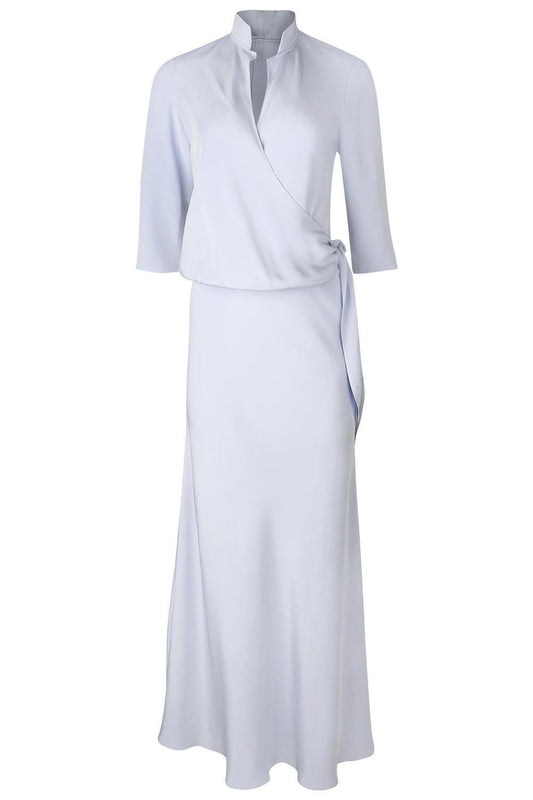 Blouse Maxi Dress - Chambray-BLUE-P-CLOTHINGDRESSGOWN-PETER COHEN