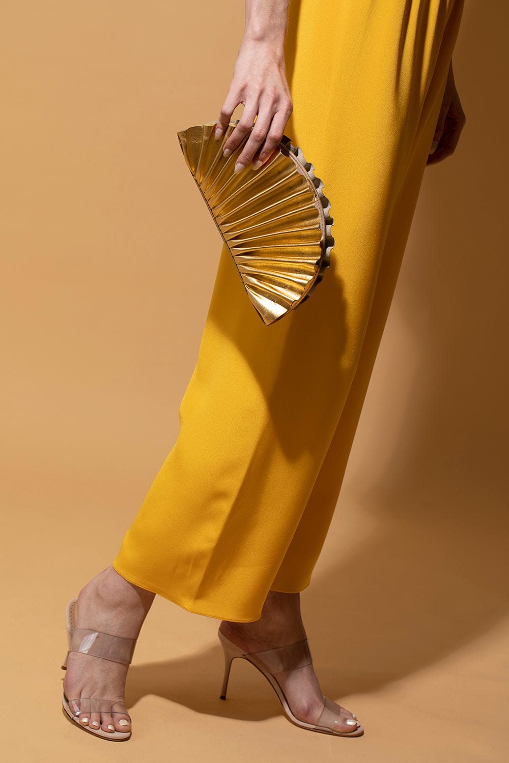 PETER COHEN-Cropped Pull On Pant-MARIGOLD