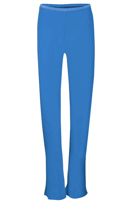 PETER COHEN-Bias Wide Leg Pant - Medium Blue-MED BLUE