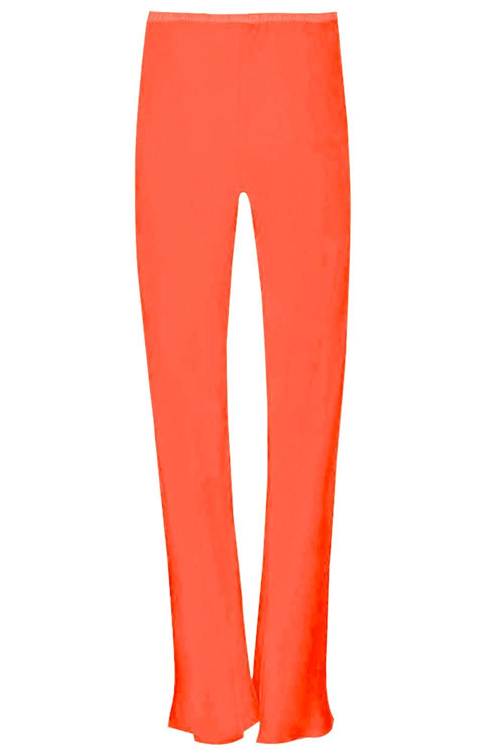 Bias Wide Leg Pant - Red Hot-RED HOT-P-CLOTHINGPANTWIDE LEG-PETER COHEN