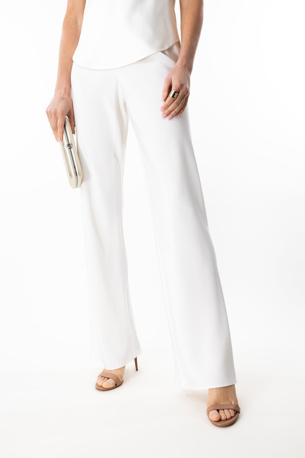 Bias Wide Leg Pull-On Pant-BRT WHT-P-CLOTHINGPANTWIDE LEG-PETER COHEN