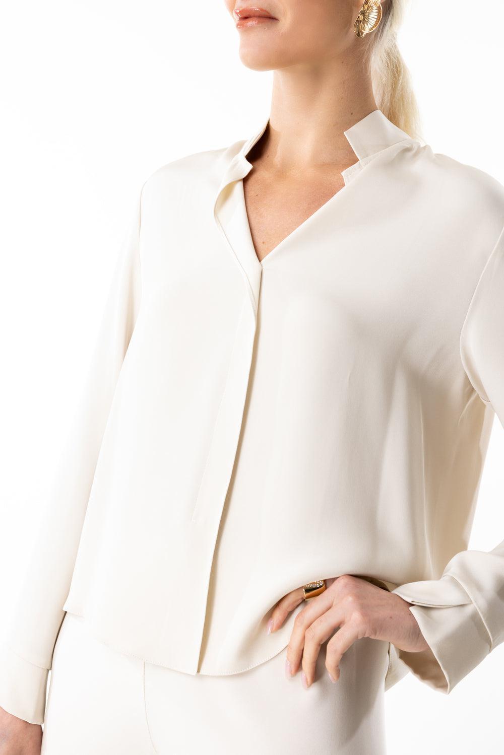 Bias Wide Leg Pant- Cream-CREAM-P-CLOTHINGPANTWIDE LEG-PETER COHEN