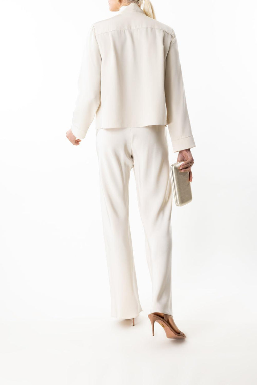 Bias Wide Leg Pant- Cream-CREAM-P-CLOTHINGPANTWIDE LEG-PETER COHEN