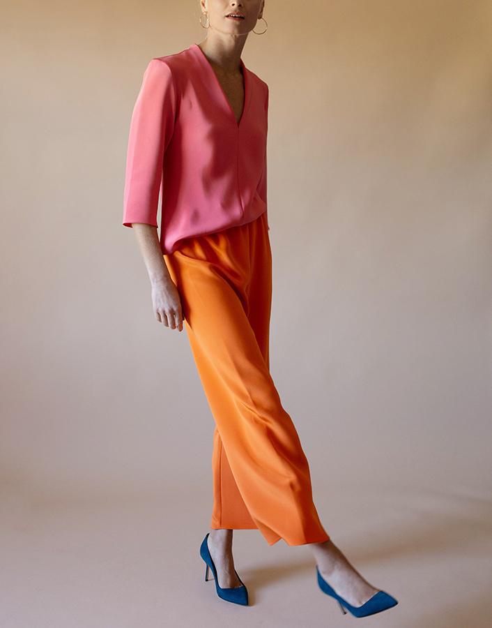 PETER COHEN-Bracelet Sleeve Tuck Tee-
