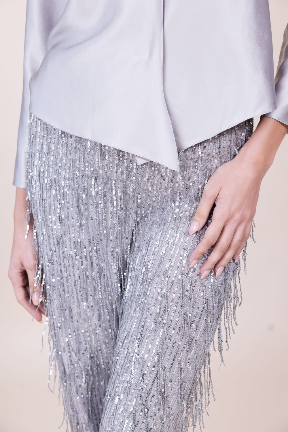 PETER COHEN-House Blouse - Silver-