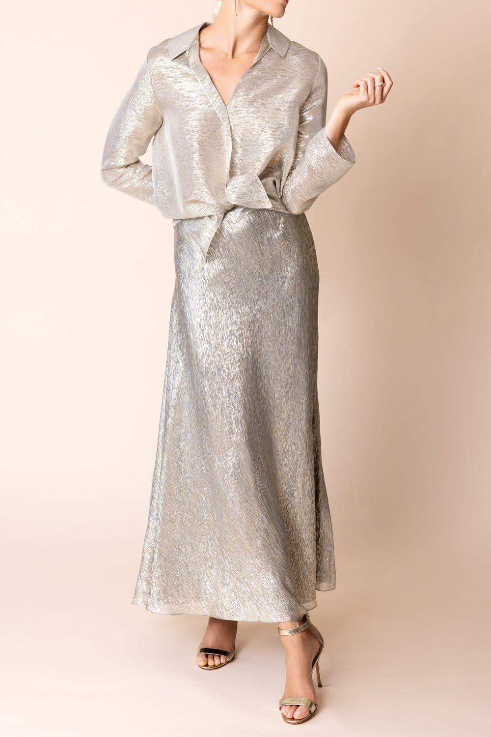 PETER COHEN-Gabol Top - Silver Gold-