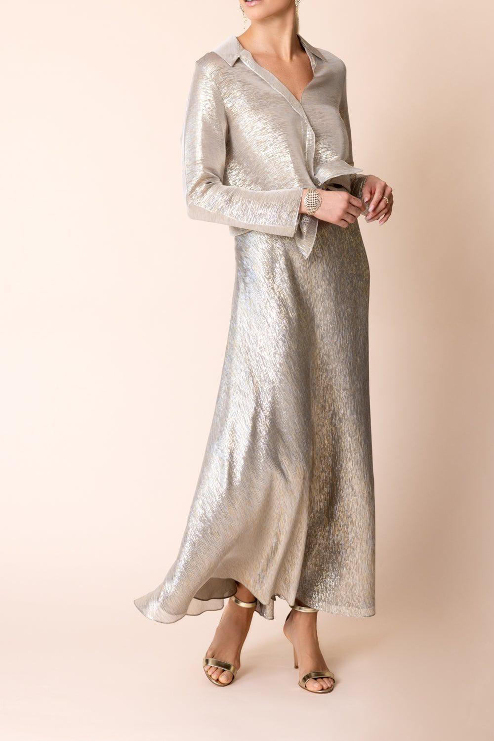 PETER COHEN-Gabol Top - Silver Gold-